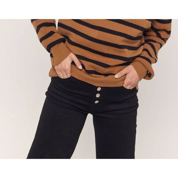 TRN Frayed Hem Wide Leg Jeans 24 - Picture 2 of 11